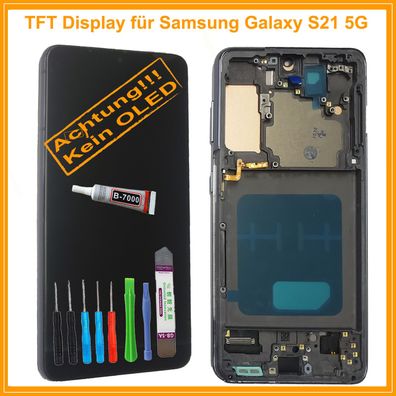 LCD Display Für Samsung Galaxy S21 5G SM-G991F Bildschirm TouchScreen Schwarz auf