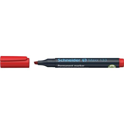 Schneider Permanentmarker Maxx 133 113302 1 + 4mm Keilspitze rot