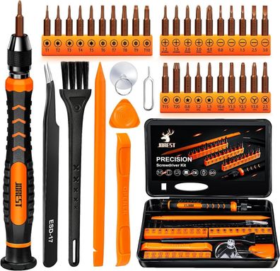 JOREST 38tlg. Feinmechaniker Schraubendreher Set, Mini Werkzeug Set mit Torx T5