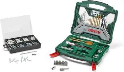 Bosch Professional Zubehör-Set X-Line 50Ti + 173-teiliges Fixier-Set, Werkzeug