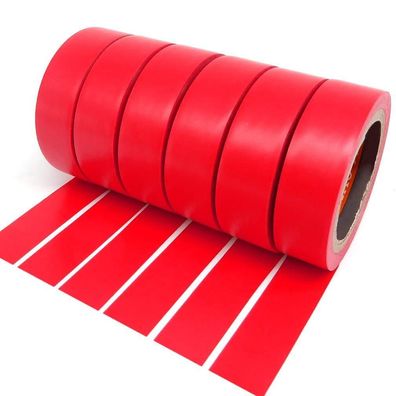 Ytbubor Isolierband, 6 Rollen 17mm x 9m Isolierband Rot, Wasserdicht Klebeband