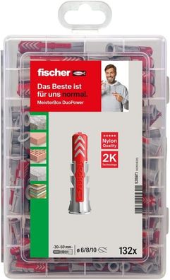 Fischer Meister-box Duopower, Dübel-Box mit 132 Dübeln (Werkzeug Zubehör)