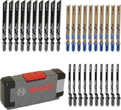 Bosch Professional 30tlg. Stichsägeblatt Set Basic fér Holz & Metall, Stichsäge