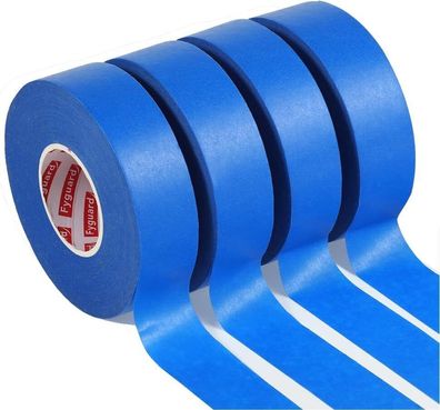 Fyguard 4 Rolle Malerkrepp, 50m x 24mm Kreppband Blau Malerband Masking Tape