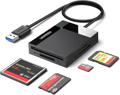 UGREEN USB 3.0 Kartenleser 4 in 1 Kartenlesegerät fér TF/MS Card Reader