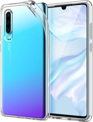 JETech Hélle fér Huawei P30, Case Cover Prämie TPU-Material, transparent Schutz