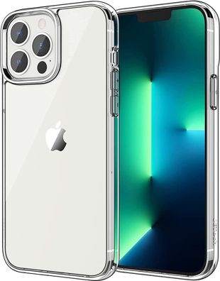 JETech Hélle fér iPhone 13 Pro 6,1 Zoll, Nie Vergilbung Stoßfest Schutzhélle