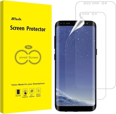 JETech 2x Schutzfolie fér Samsung Galaxy S8, TPU Ultra HD Folie, Schutz Folie