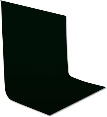 UTEBIT Fotohintergrund Schwarz, 2x3m Foto Hintergrund Kulisse Polyester Stoff