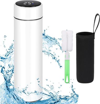 Flintronic Thermosflasche, Wasserflasche Vakuum Isolierbecher Edelstahl 500ml