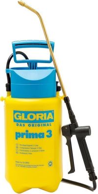 GLORIA Druckspréher prima 3L Gartenspritze, Spréhgerät fér den Pflanzenschutz