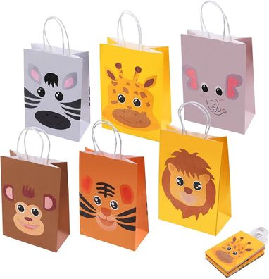 Flintronic Geschenktéten, 18 Stéck Tierische Papiertéten Partytéten, Papiertéten