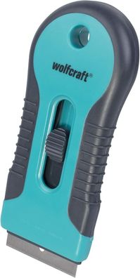 Wolfcraft Kunststoff-Schaber mit 38 mm Klinge 4101000 zum Säubern, Werkzeug