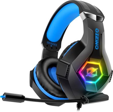 Ozeino Gaming Headset für PS4 PS5 PC, S4 Kopfhörer mit Mikrofon 3D Surround