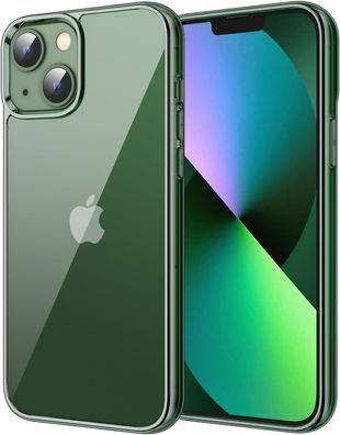 Hélle fér iPhone 13 6,1 Zoll, Nie Vergilbung Anti-Kratzt Transparent Réckseite