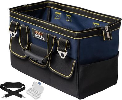 AIRAJ große Werkzeug-Tasche(18 Zoll, 45 x 22 x 28 cm) Verstellbarem Schultergurt