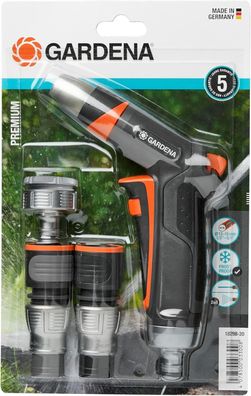 Gardena Premium Grundausstattung: Anschluss-Set mit Reinigungsspritze, Garten