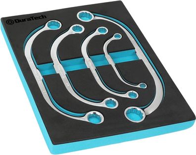Duratech Doppelringschlüssel-Satz, Starter-Blockschlüssel-Satz, C-Form, 5-tlg