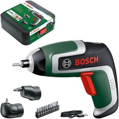 Bosch Home & Garden Akkuschrauber IXO ( + Winkel- & Exzenter-Aufsatz, 2,0Ah, 3,6V)