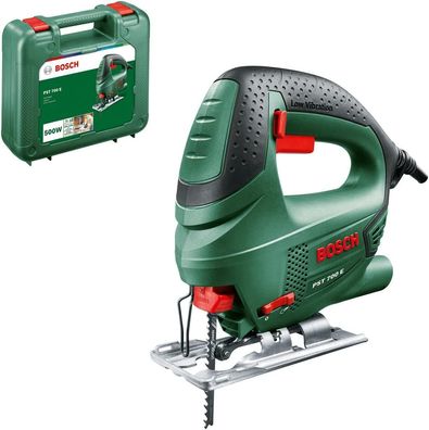 Bosch Stichsäge PST 700 E (1x Sägeblatt, Koffer, 500 Watt), elektrische Säge