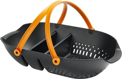 Fiskars Erntekorb, Zum Sammeln, Transportieren & Reinigen von Ernte (61x39x13cm)