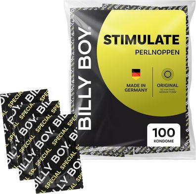 BILLY BOY Kondome Stimulate 100er | 52 mm | mit Perlnoppen in Original Passform