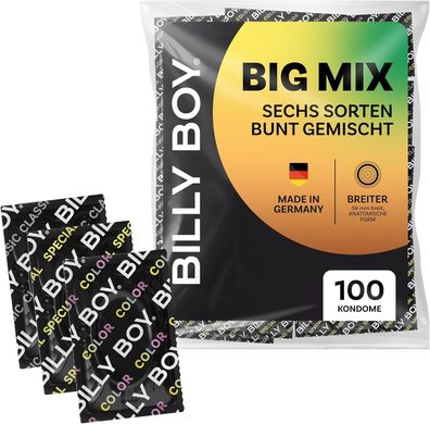 BILLY BOY Kondome Big Mix 100er, 56mm Kondommix in breiter Passform (100 Stk.)