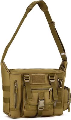 HUNTVP Taktisch Schultertasche Militär Crossbody Bag Tasche (35 x 24 x 11-14cm)