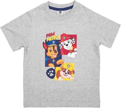 Paw Patrol T-Shirt mit Chase, Marshall & Rubble – Kurzarmshirt Oberteil für Kinder