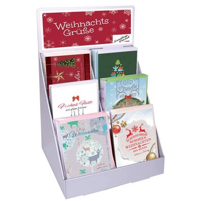 150x PAPER STYLE 22-0115 Weihnachtskarte Classic, sortiert