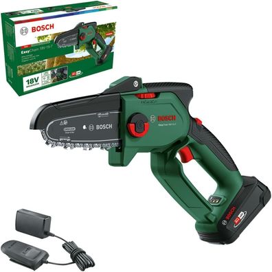 Bosch Akku - Mini Kettensäge EasyChain 18V-15-7 (Zum Schneiden von Holz; 18 V)