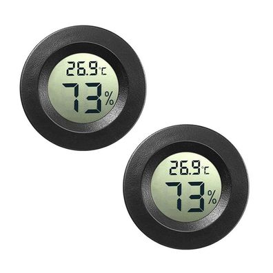 JEDEW 2-Pack Mini Digital Hygrometer Gauge Indoor Thermometer, Temperatur Messer