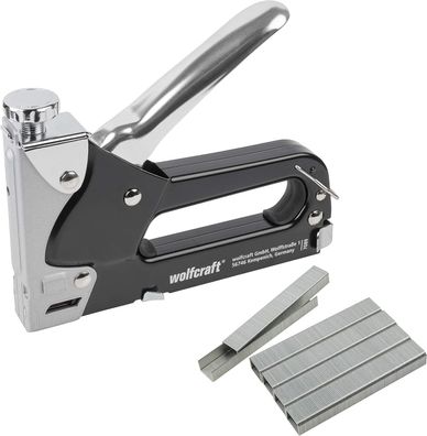 Wolfcraft Tacocraft 7 Hand-Tacker Set 7089000 / Leistungsstarker Werkzeugtacker