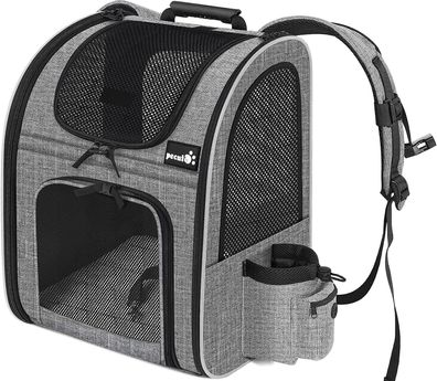 Haustier Rucksack mit Netzfenster 43x28x34cm, Tragbare und Faltbare Katzentasche