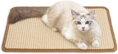 Kratzmatte Katze 50ß30 cm, natérliche Katzenkratzbretter Sisal Kratzteppich