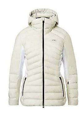 Kjus Damen Duana Winterjacke pebble rock-white