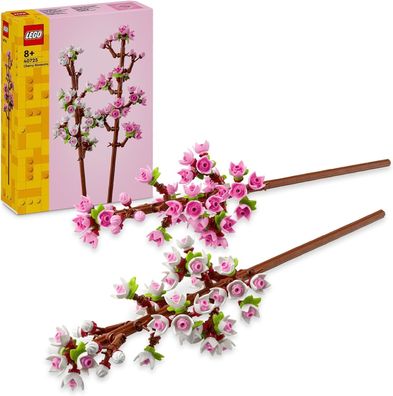 LEGO Creator Kirschbléten, kénstliche Blumen zum Bauen Schreibtisch Deko Pflanze