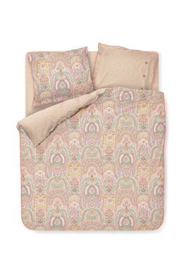 PIP Studio Perkal Bettwäsche 155x220 cm Jabali Flower Coral Bögen Blätter Wende