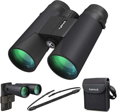 Kylietech Fernglas 12x42 HD Kompakte Ferngläser wasserdicht Camping Outdoor