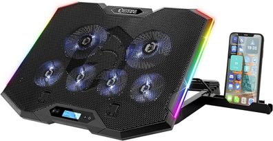 EMPIRE GAMING - Guardian S-C100 Laptop-Kühler RGB Gamer – 6 Ventilatoren