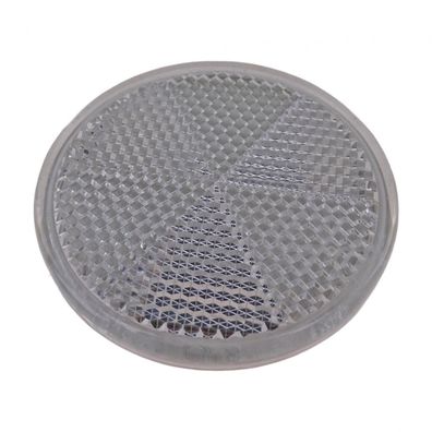 Rückstrahler rund weiß 60mm mit Selbstklebefolie