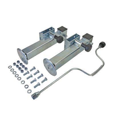 Stützen Set 415mm Flanschtiefe 45mm z.B. für Kipper und Hochlader PKW Anhänger