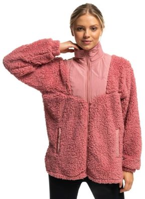 Roxy Sherpa Fleece Jacke Waves Of Warmth rosa