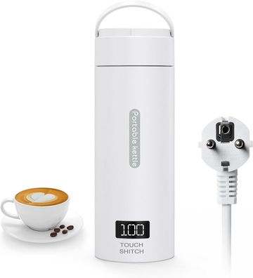 Flintronic Reise Elektrisch Wasserkocher, 380ML Mini Electric Kettle, 220 V