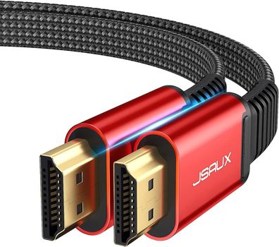 JSAUX 4K HDMI Kabel 1M[4K@60Hz, DMI 2.0,18Gbps] 4K Flach HDMI 2.0 Kabel