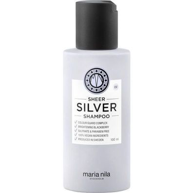 Maria Nila Sheer Silver Shampoo, blondes Haar, 100ml