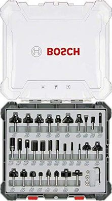 Bosch Professional 30tlg. Fräser Set (fér Holz, fér Oberfräsen mit 8 mm Schaft)