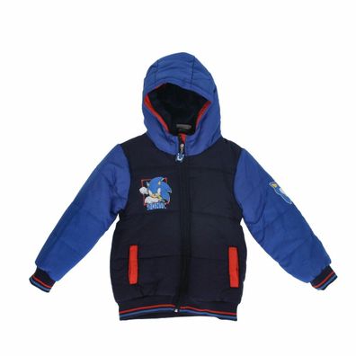 Sonic Warme Kinder Winterjacke aus Polyester Ideal für kalte Tage in Blau