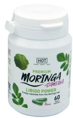 Damiana Libido Power 60 Kaps Sexuelle Kraft Lustmittel Pure Moringa für Frauen