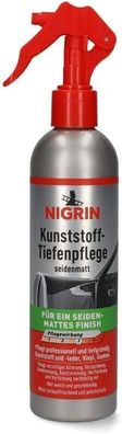 NIGRIN Kunststoff-Tiefenpflege, seidenmatt, farbauffrischend 300ml, unparfümiert